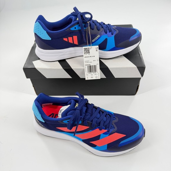 adidas Other - Adidas Adizero RC 4 M Mens Running Shoes GZ0181 Blue Orange Size 8 NEW Box